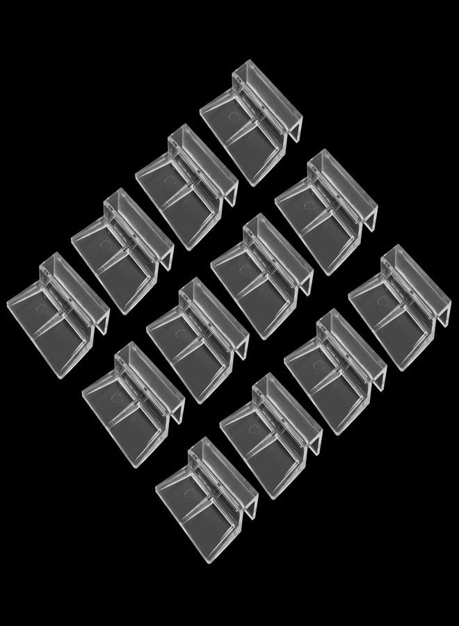 Cionyce 12 Pack Aquarium Lid Clips DIY Aquarium Lid Holder Clear Acrylic Fish Tank Support 10MM Aquarium Glass Holder(10MM) - Image 2